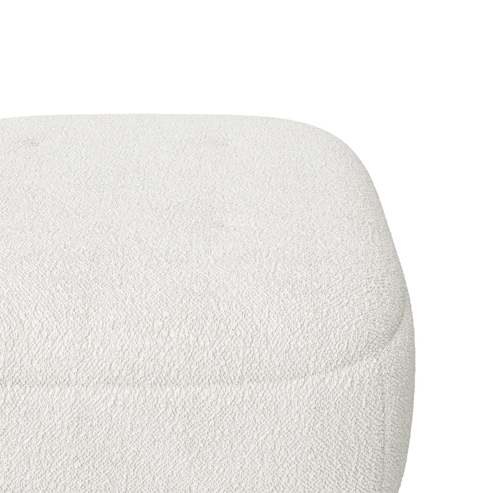 Livingandhome Footstool Pouffe Stool With Wooden Legs - Image 4