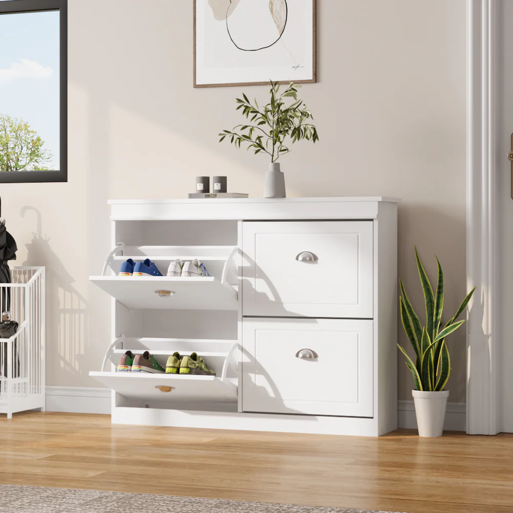 Livingandhome Free Standing Flip Down Shoe Rack - Image 2