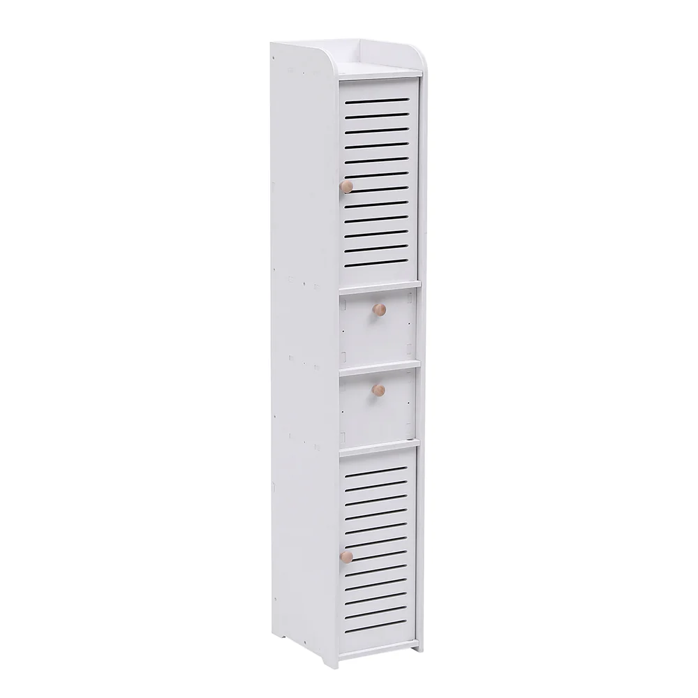 Livingandhome Freestanding Wooden Tall Bathroom Storage Cabinet - Image 6