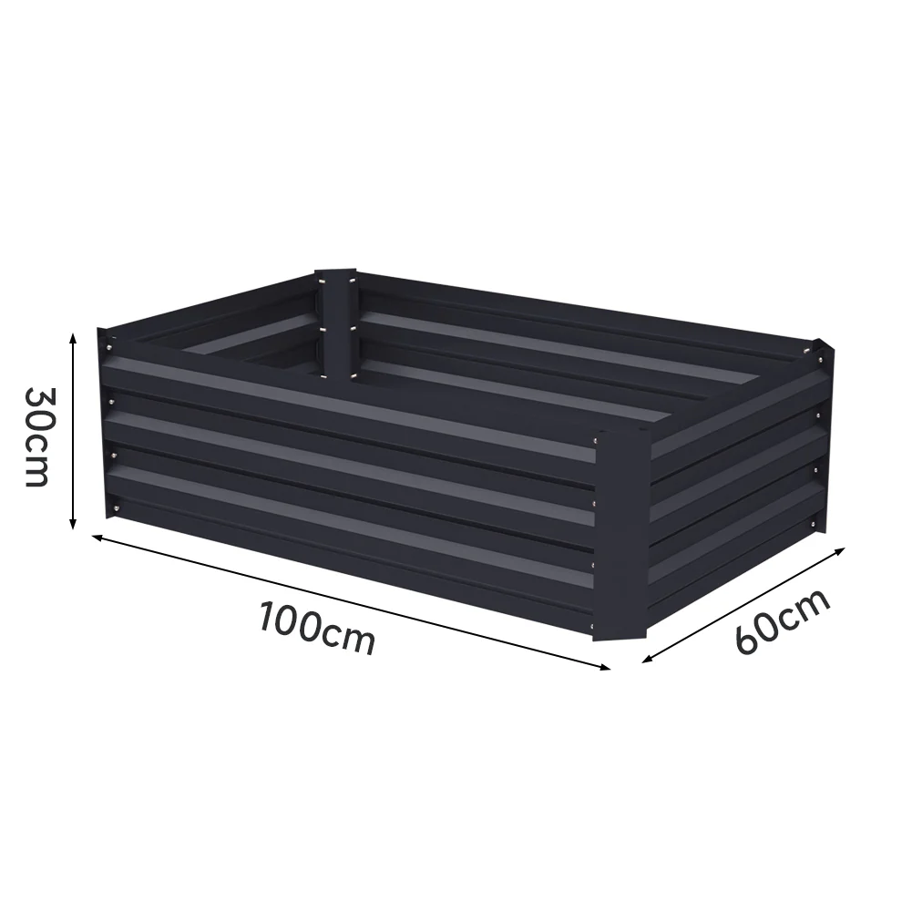 Livingandhome Galvanized Steel Raised Garden Bed Planter Box - Image 3