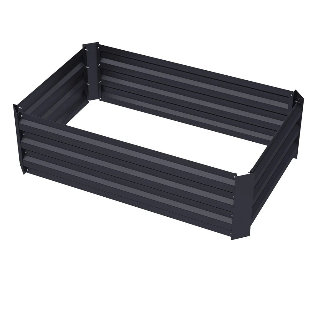 Livingandhome Galvanized Steel Raised Garden Bed Planter Box - Image 5