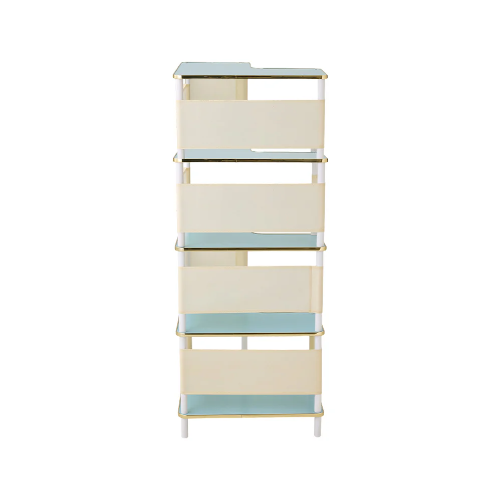 Livingandhome Gold Frame L-Corner Book Shelf - Image 2