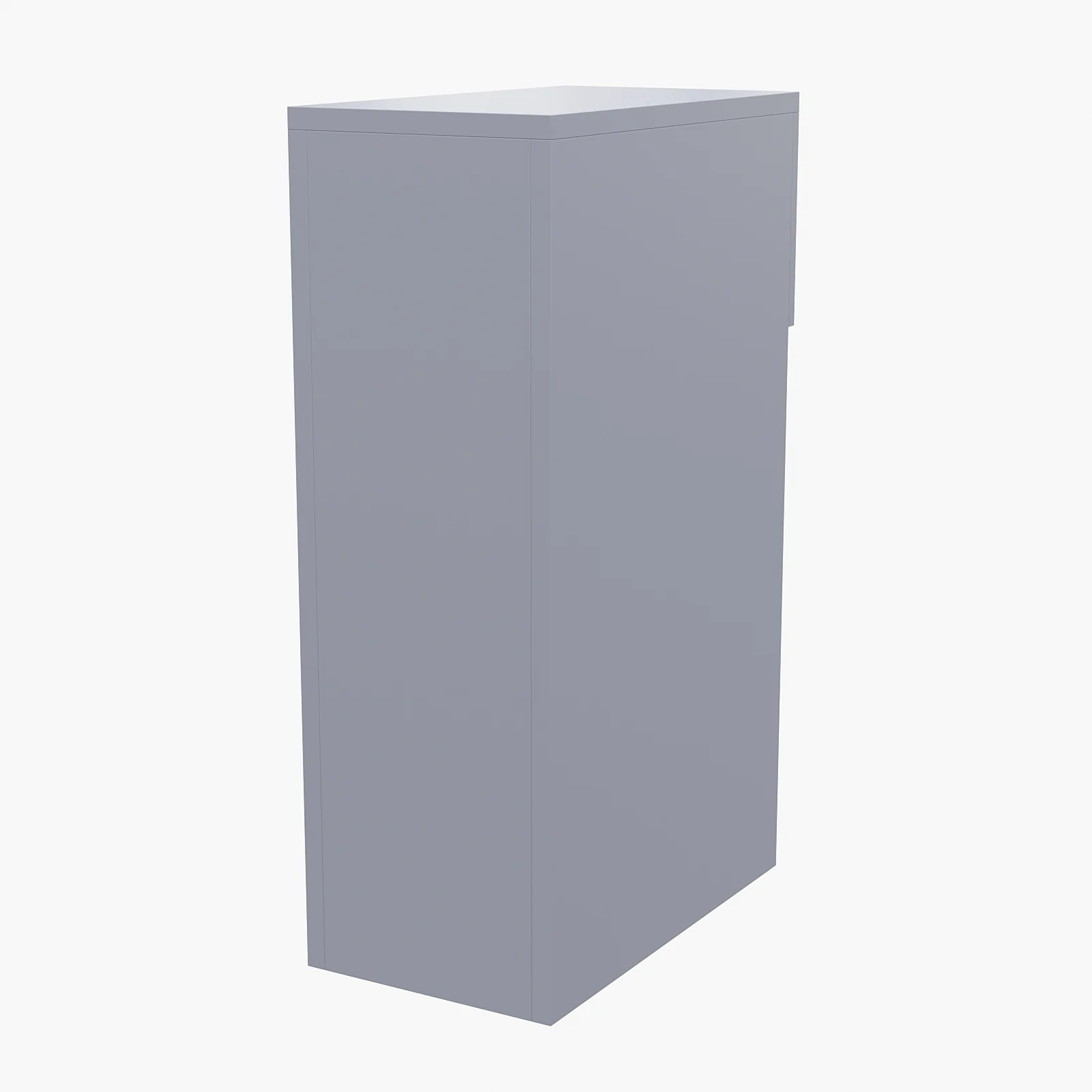 Livingandhome Grey Bedside Table with a Drawer - Image 4
