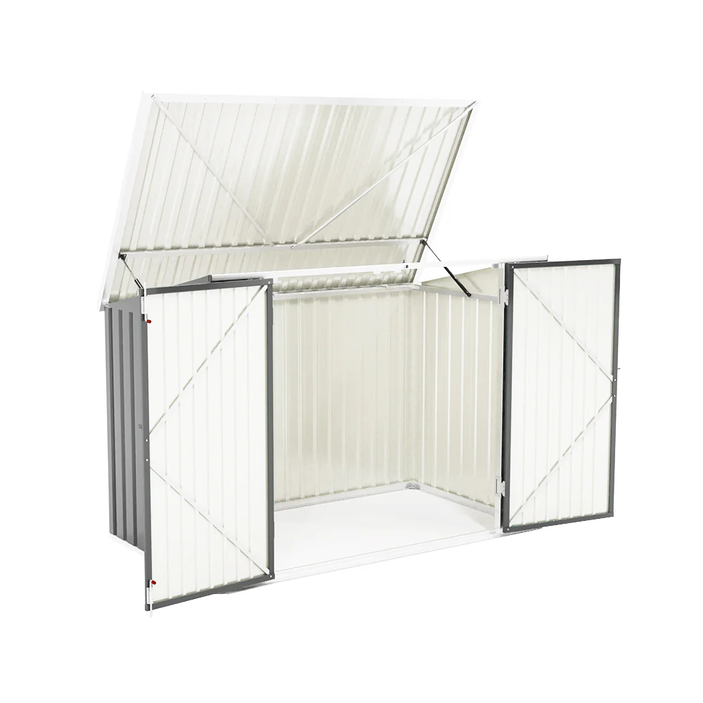 Livingandhome Heavy Duty Steel Bicycle/Bin Storage Shed - Image 5