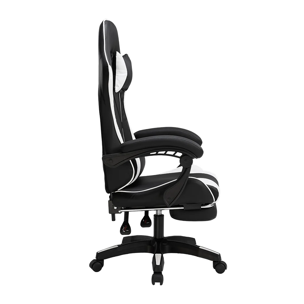 Livingandhome High Back Reclining Gaming Chair with Footrest - Image 3