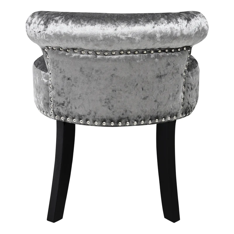 Livingandhome Ice Velvet Upholstered Dressing Stool - Image 5