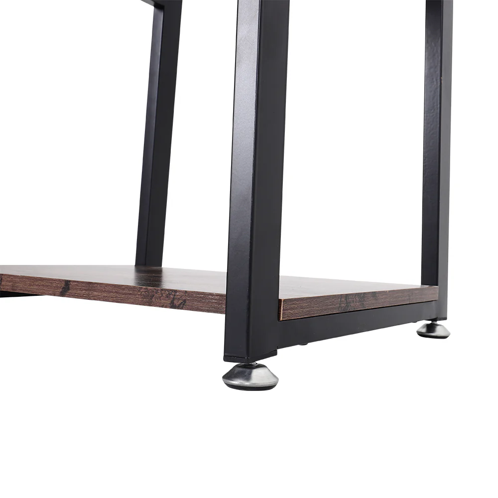 Livingandhome Industrial Style Clothing Rack With 4 Tiers Of Shelves - Image 8