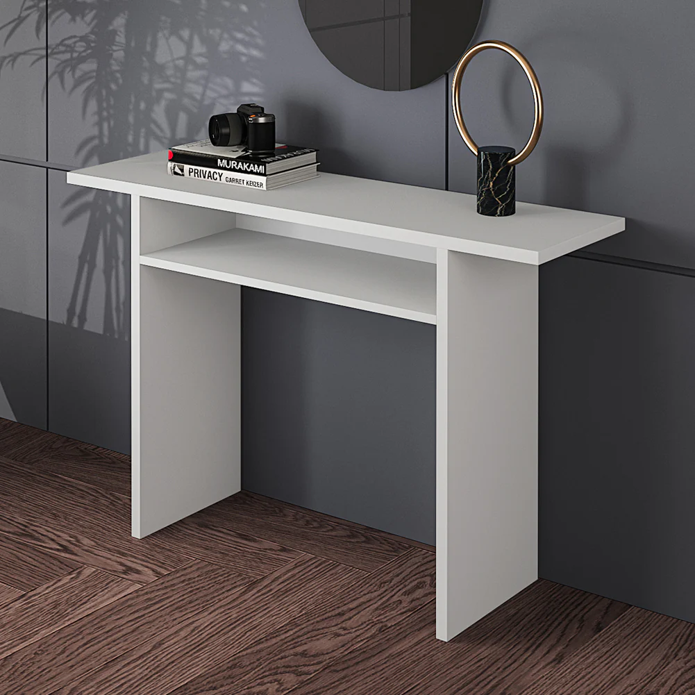 Livingandhome Industrial Style Console Table with Storage