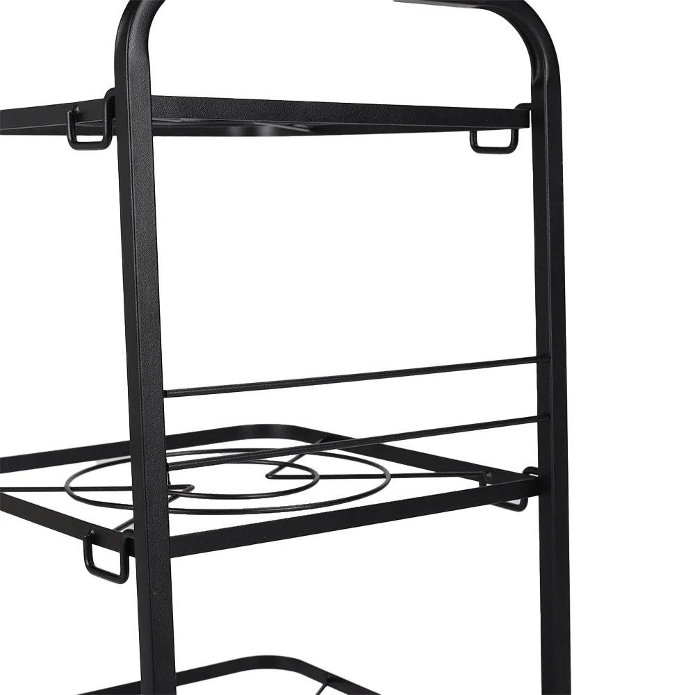 Livingandhome Kitchen Pot Pan Organizer Rack Adjustable Cookware Holder Stand - Image 5