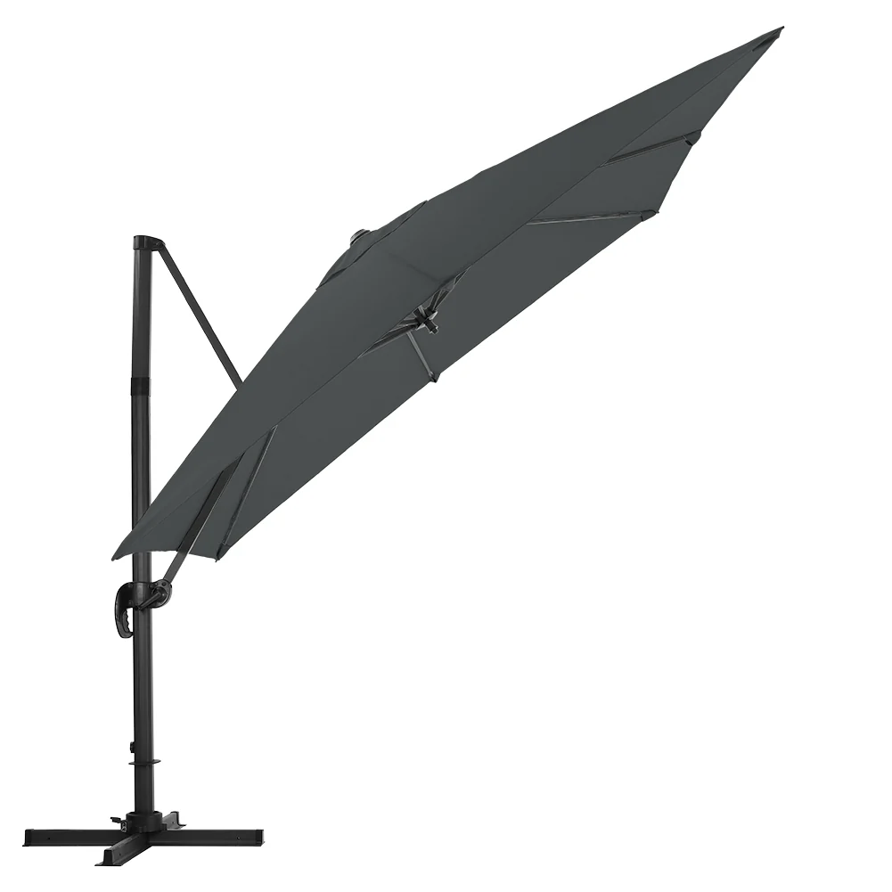 Livingandhome Large Square Canopy Rotating Outdoor Cantilever Parasol - Image 15