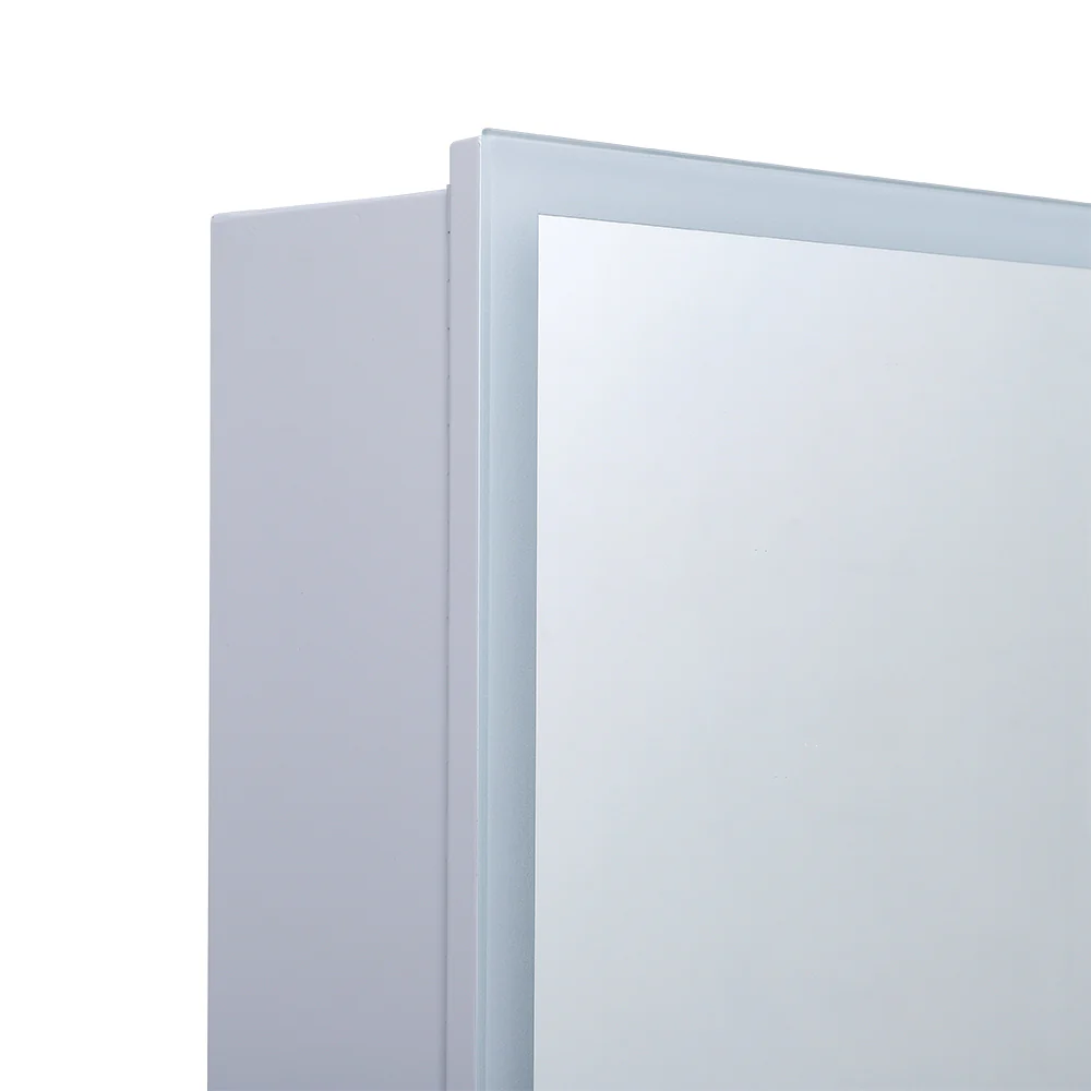 Livingandhome LED Illuminated Double Door Frameless Mirror Cabinet - Image 6