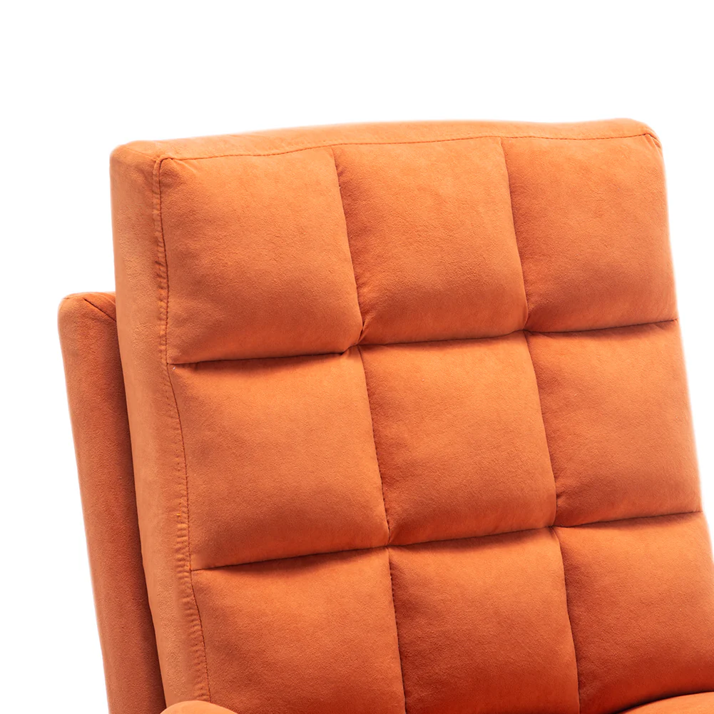 Livingandhome Leisure Recliner Chair with Footstool and Metal Legs - Image 3