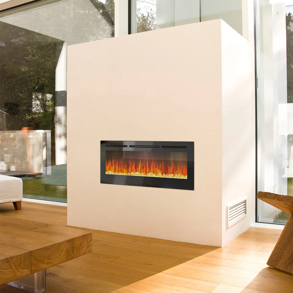 Livingandhome Linear Electric Fireplace Recessed - Image 5