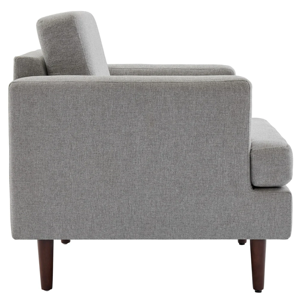 Livingandhome Linen Upholstered Mid-Century Chair - Image 4
