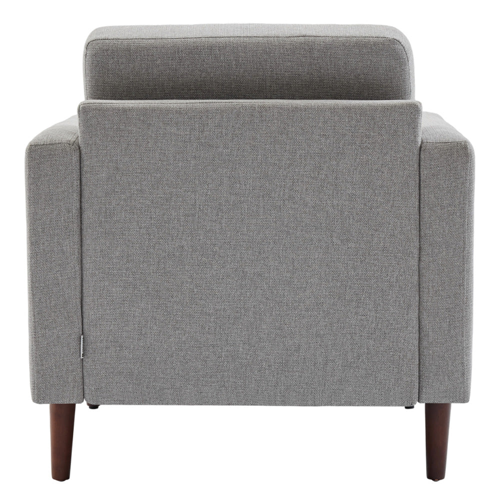 Livingandhome Linen Upholstered Mid-Century Chair - Image 5