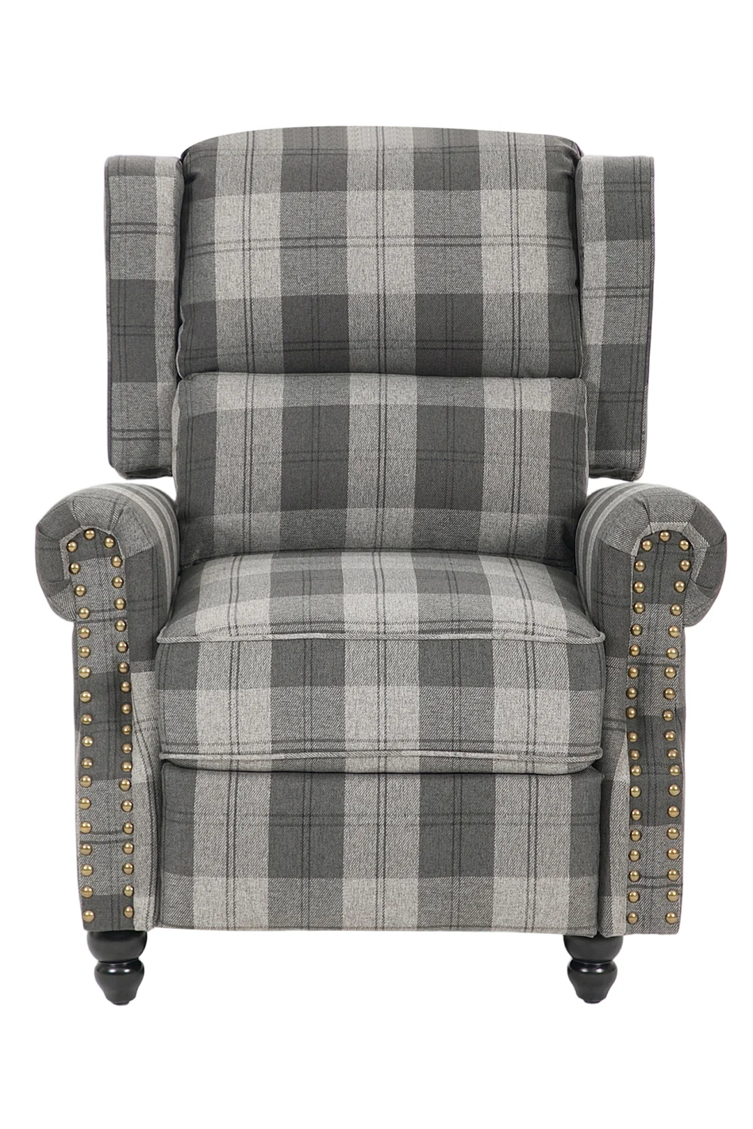 Livingandhome Linen Upholstered Recliner Armchair - Image 5