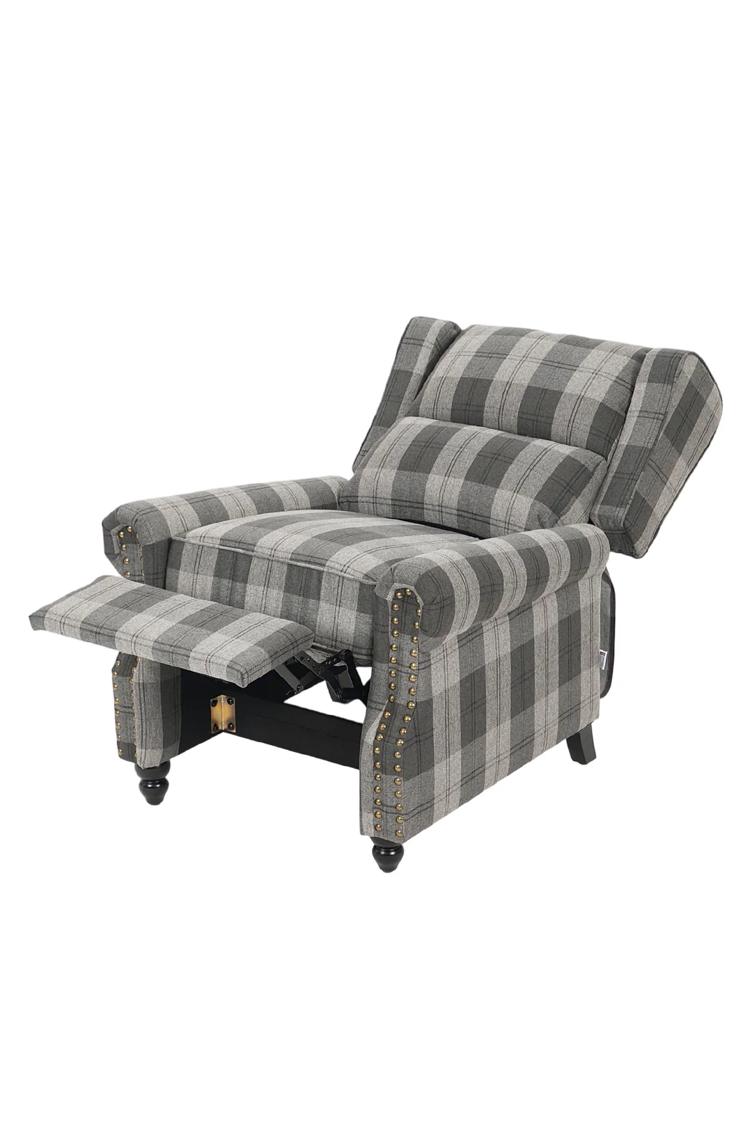 Livingandhome Linen Upholstered Recliner Armchair - Image 6