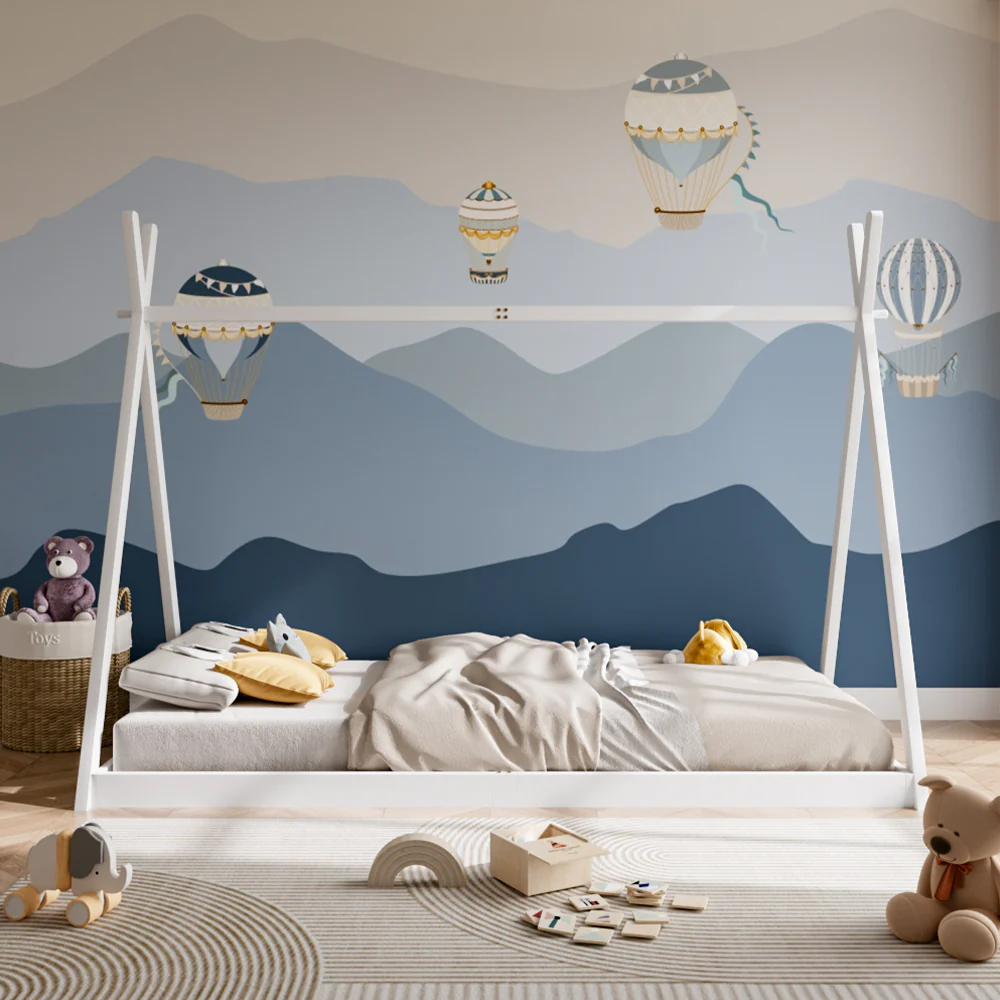 Livingandhome Low Base Montessori Kids Floor Bed - Image 2