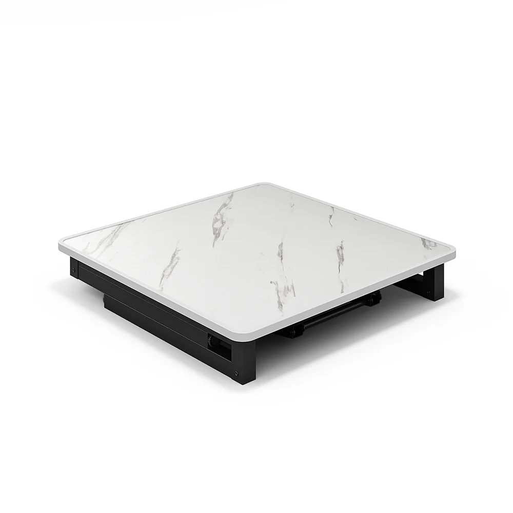 Livingandhome Marble Effect Folding Coffee Table - Image 5