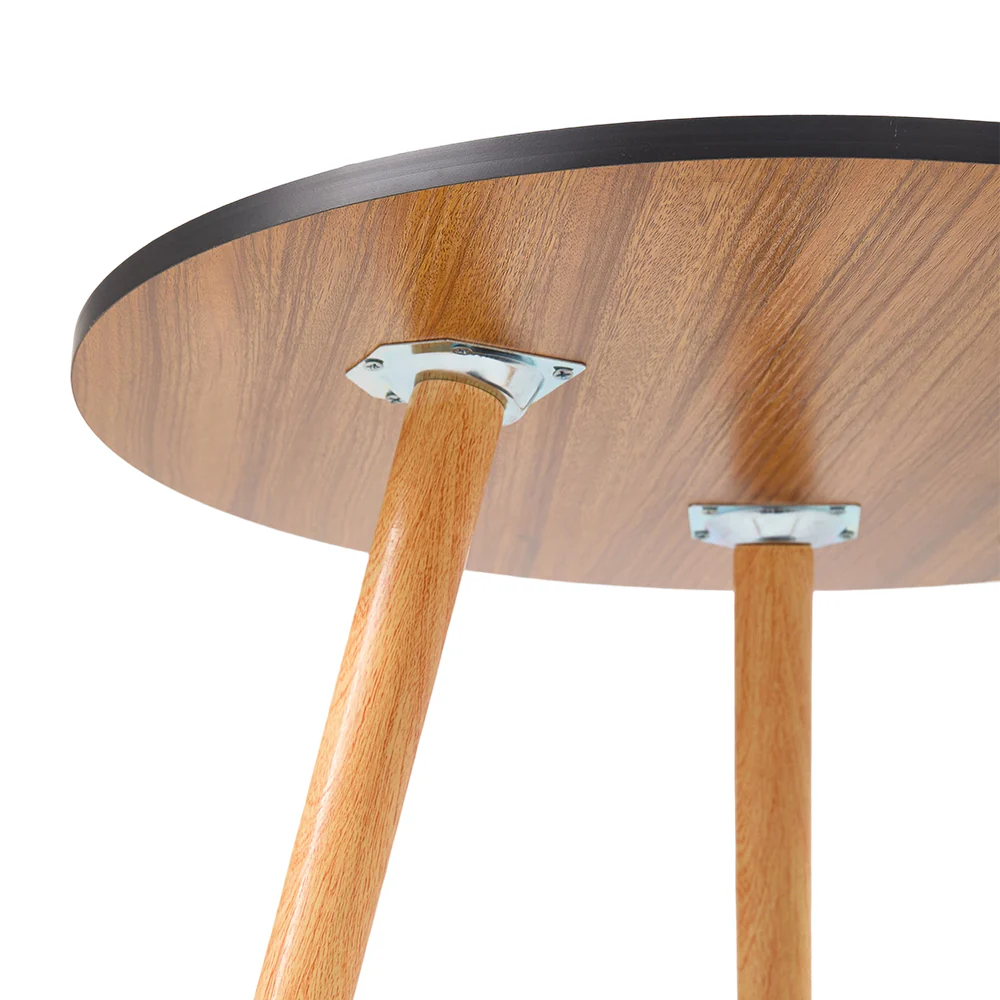 Livingandhome Marble Effect Round Side Table - Image 4