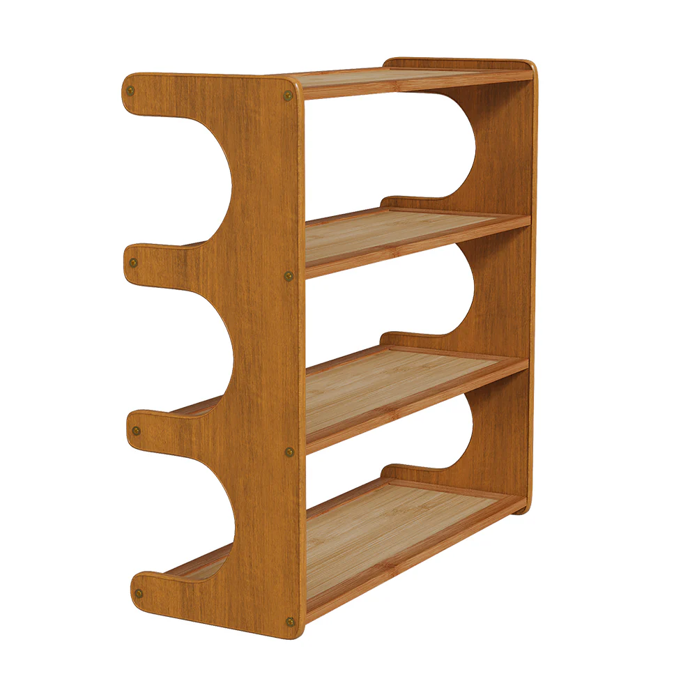Livingandhome Minimalist Bamboo Shoe Rack - Image 3