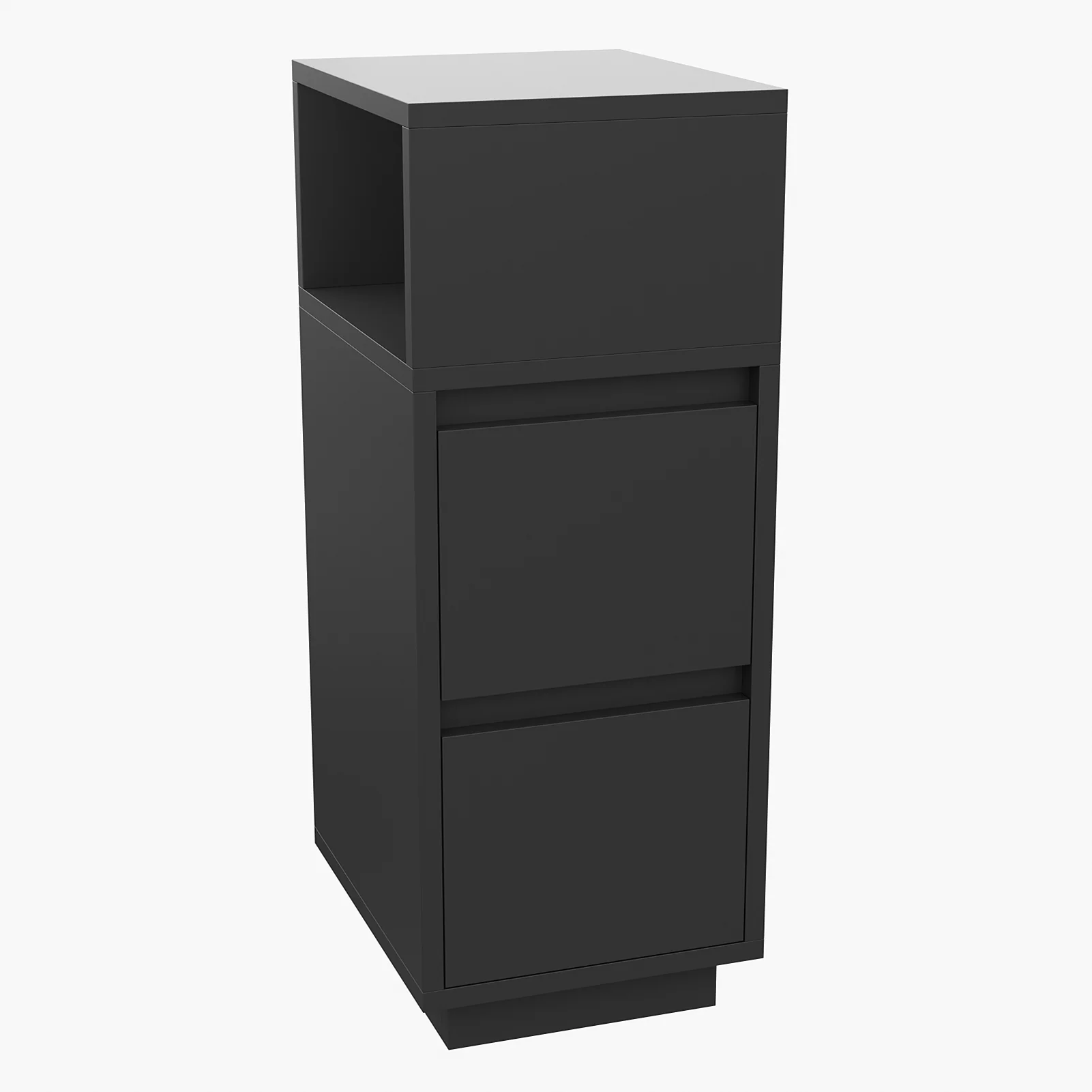 Livingandhome Minimalist Bedside Table with Drawers - Image 2