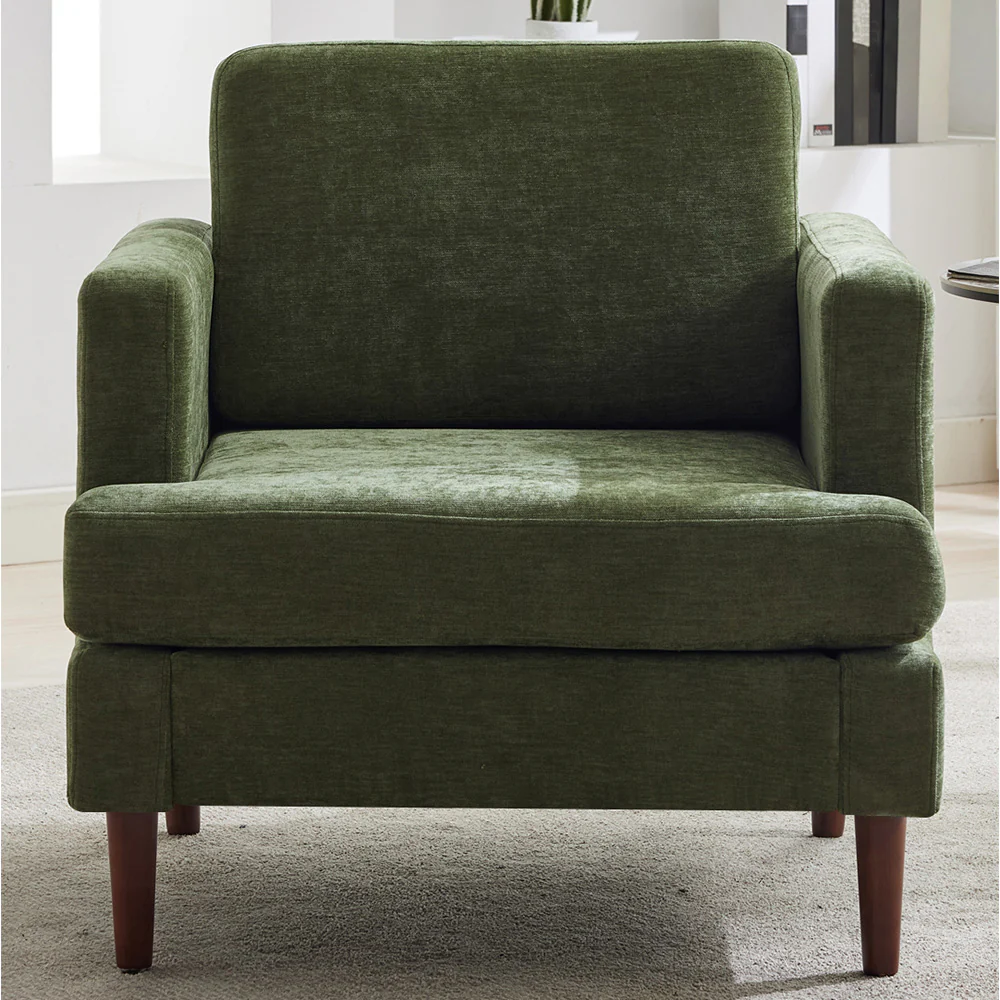 Livingandhome Minimalist Mid-Century Accent Armchair - Image 2