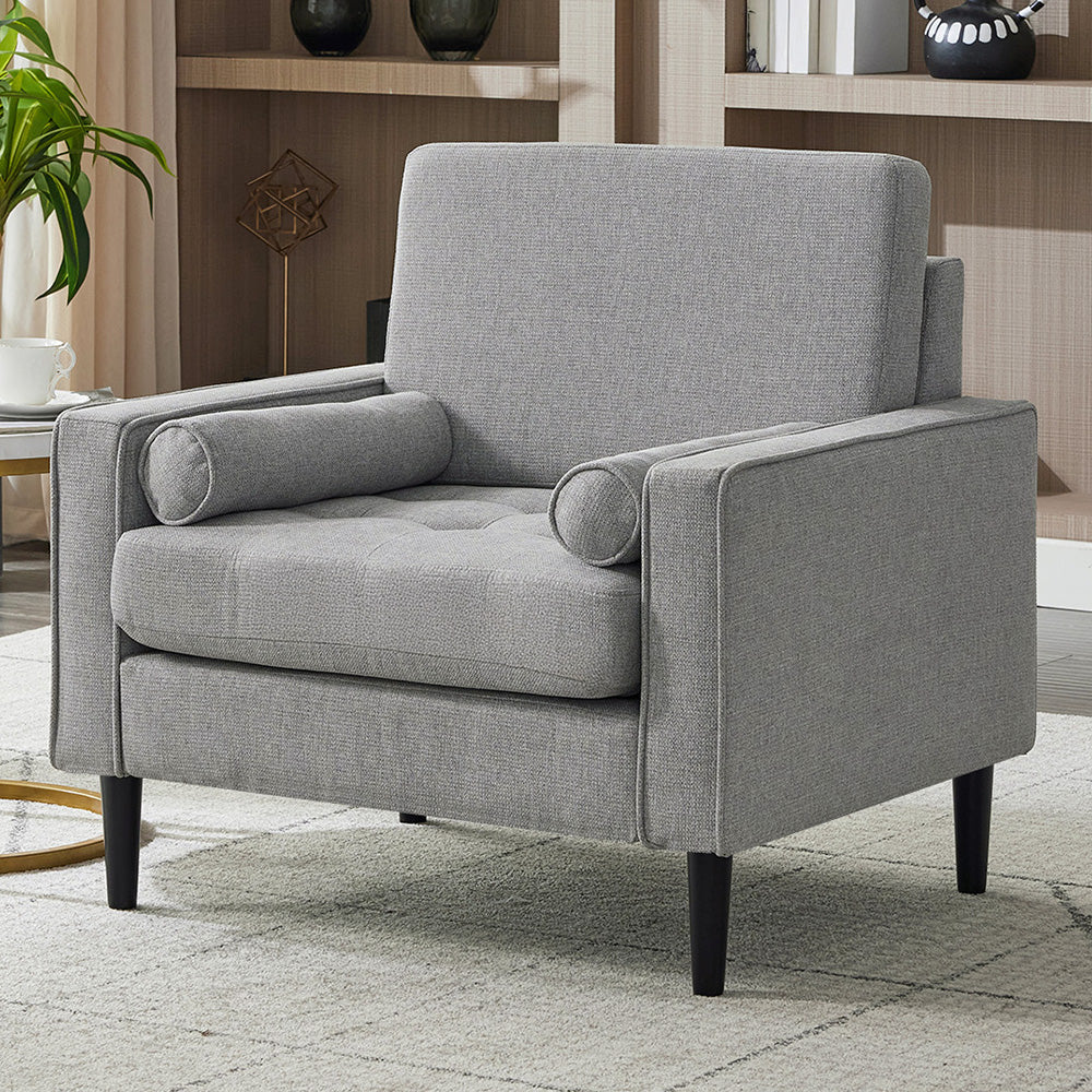 Livingandhome Minimalist Mid-Century Accent Chair - Image 2