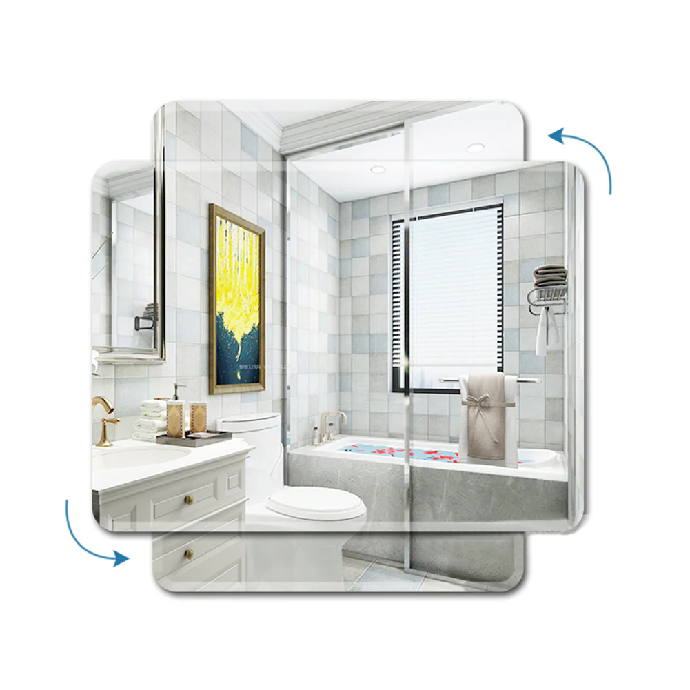 Livingandhome Minimalist Round Wall Mirror - Image 2