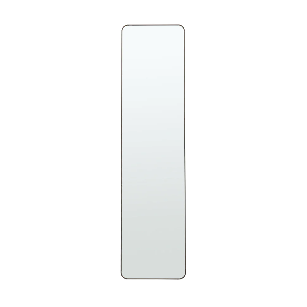 Livingandhome Modern Arched Metal Floor Mirror Black - Image 3