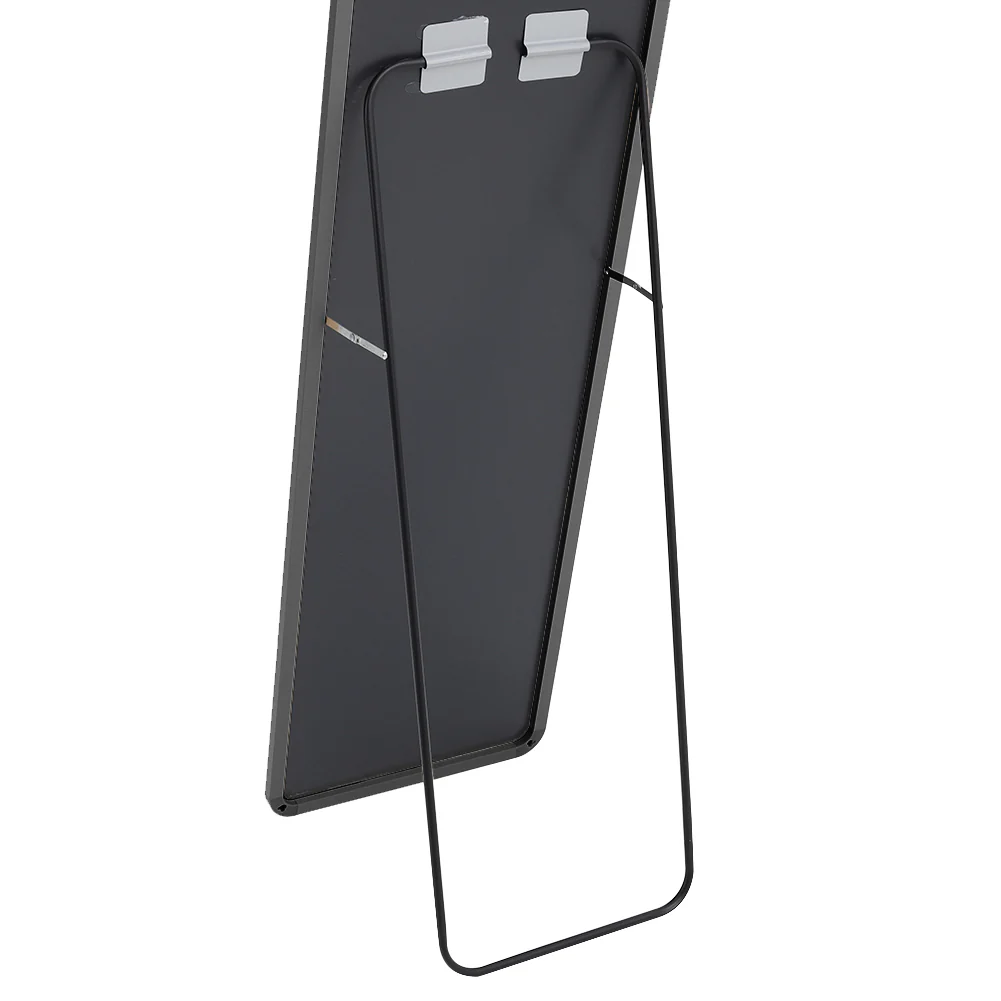 Livingandhome Modern Arched Metal Floor Mirror Black - Image 7