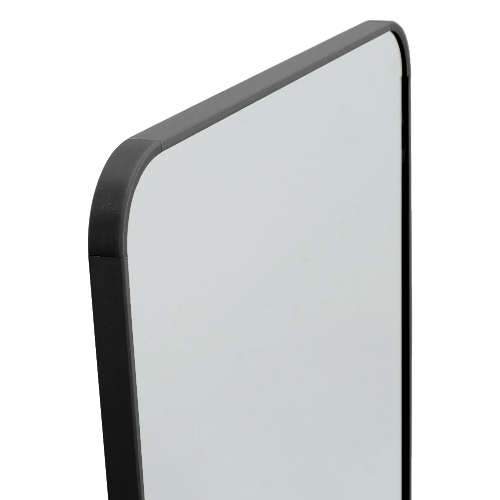 Livingandhome Modern Arched Metal Floor Mirror Black - Image 8