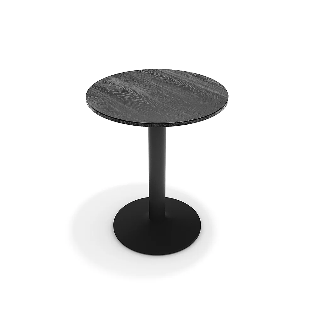 Livingandhome Modern Black Round Bistro Table - Image 3