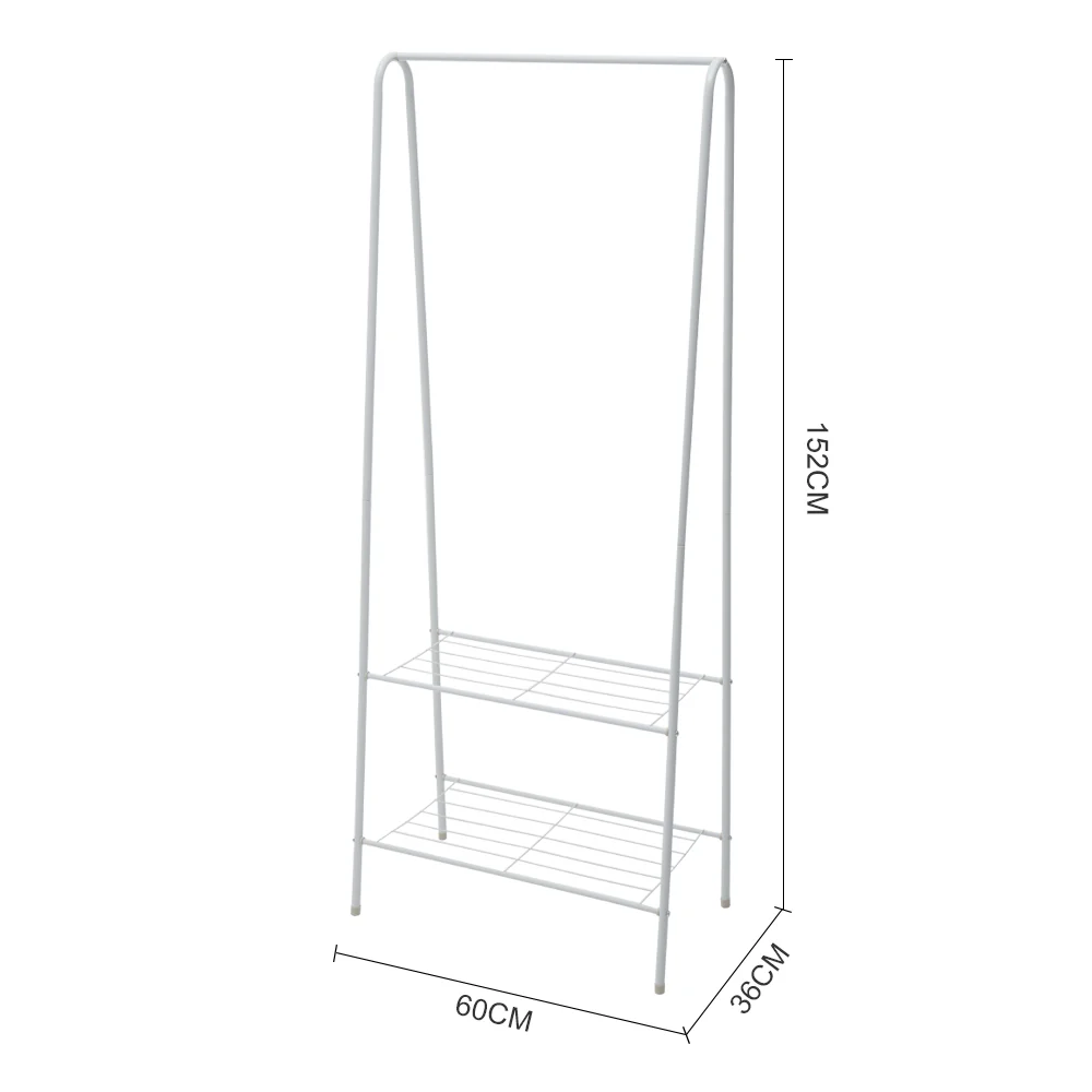 Livingandhome Modern Freestanding Clothes Rail - Image 4