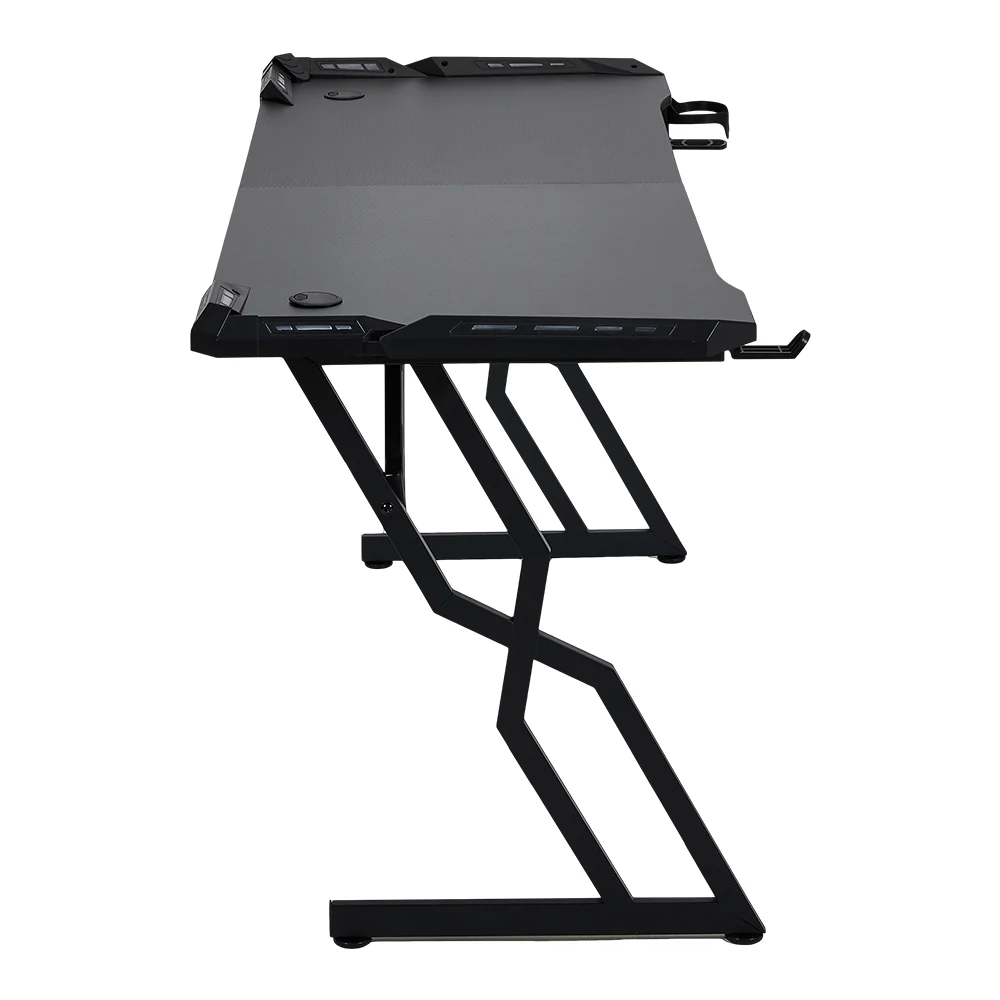 Livingandhome Modern Gaming Desk with LED - Image 3