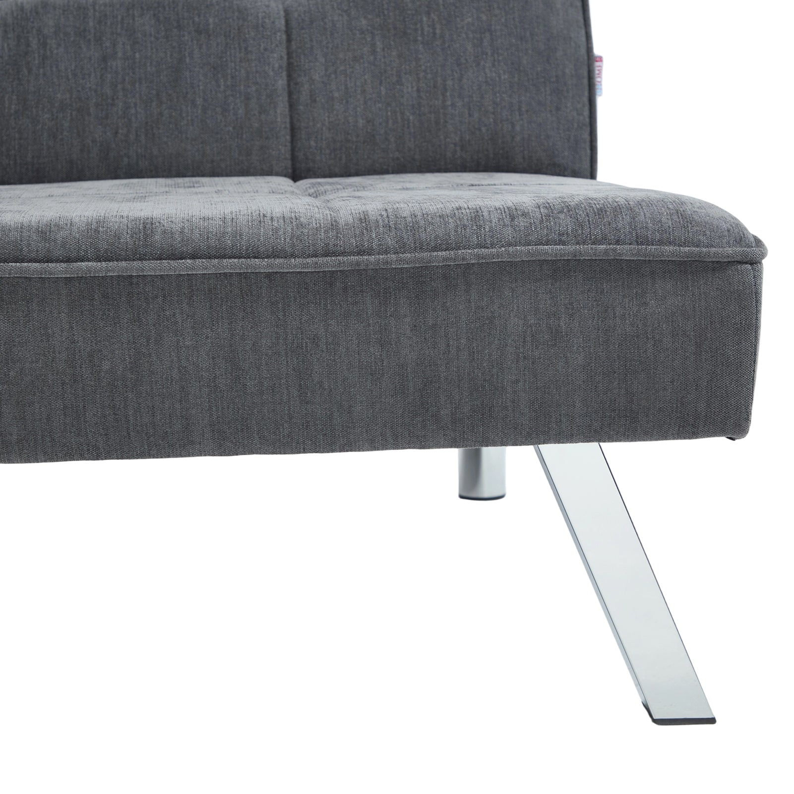 Livingandhome Modern Grey Convertible Sofa Bed - Image 5