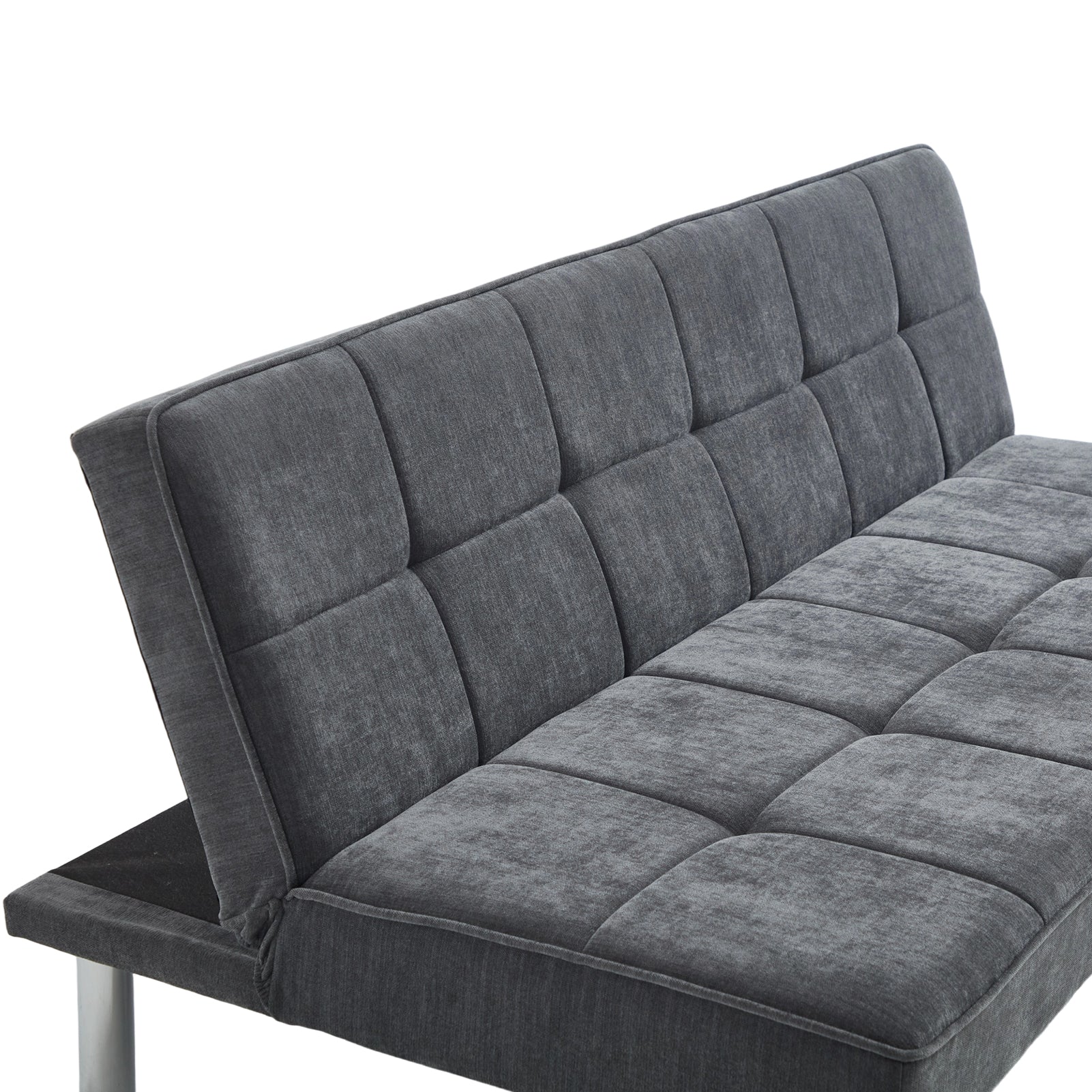 Livingandhome Modern Grey Convertible Sofa Bed - Image 6