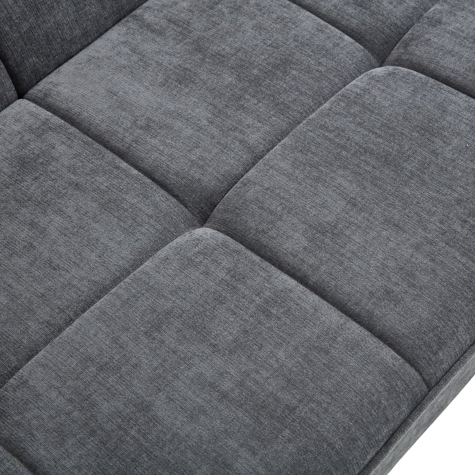 Livingandhome Modern Grey Convertible Sofa Bed - Image 7