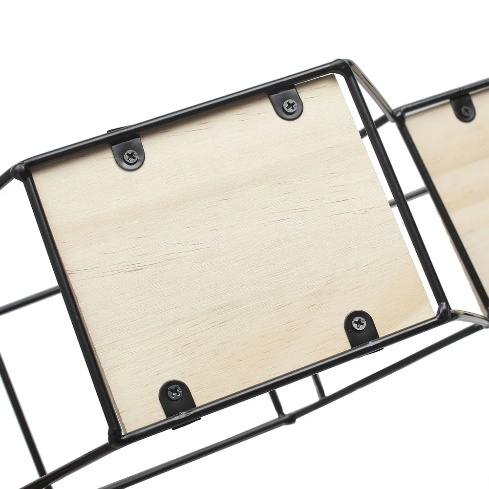 Livingandhome Modern Hexagon Wall Shelf with Iron Frame - Image 7