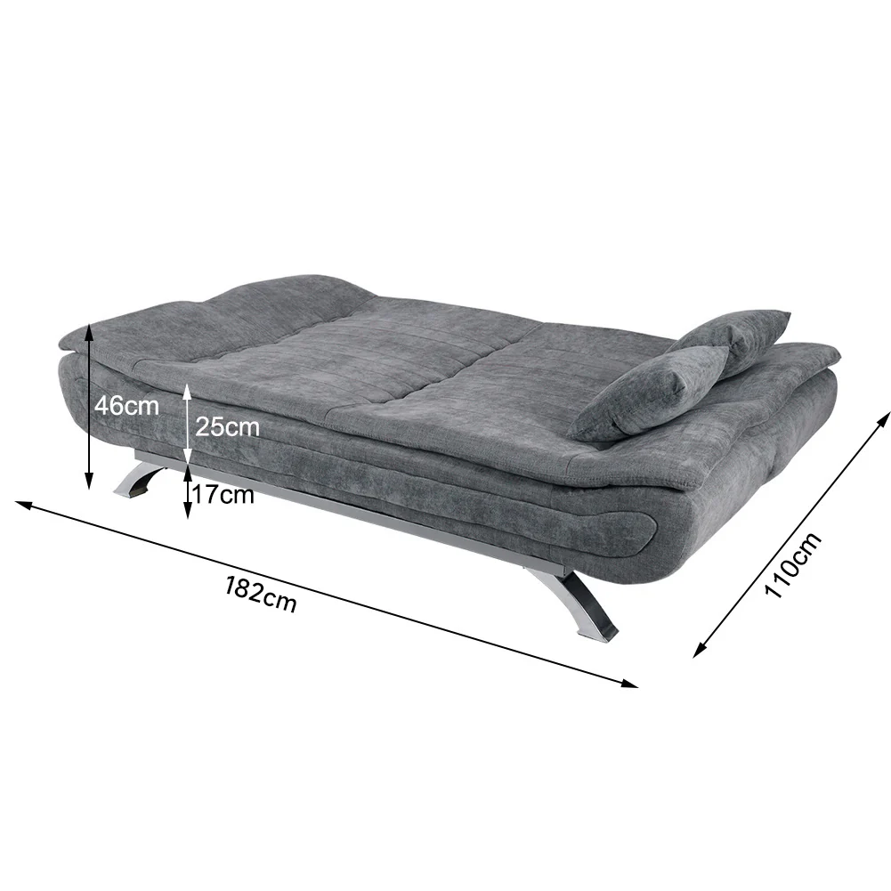 Livingandhome Modern Linen Fabric Sofa Bed - Image 3