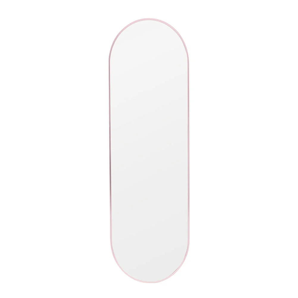 Livingandhome Modern Oval Metal Full Length Wall Mirror Rose Gold - Image 3