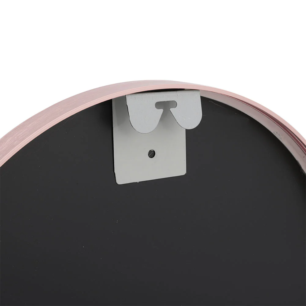 Livingandhome Modern Oval Metal Full Length Wall Mirror Rose Gold - Image 6