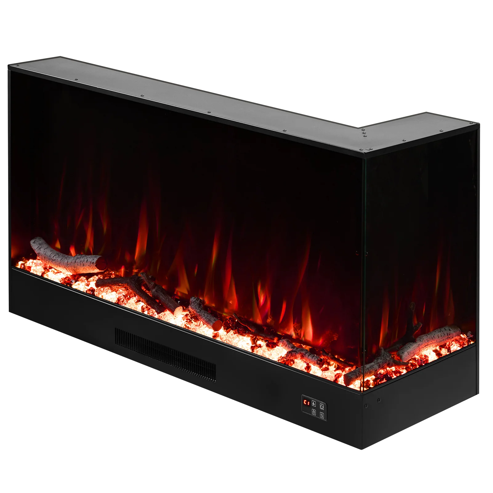 Livingandhome Modern Recessed Electric Fireplace With Remote - Image 2