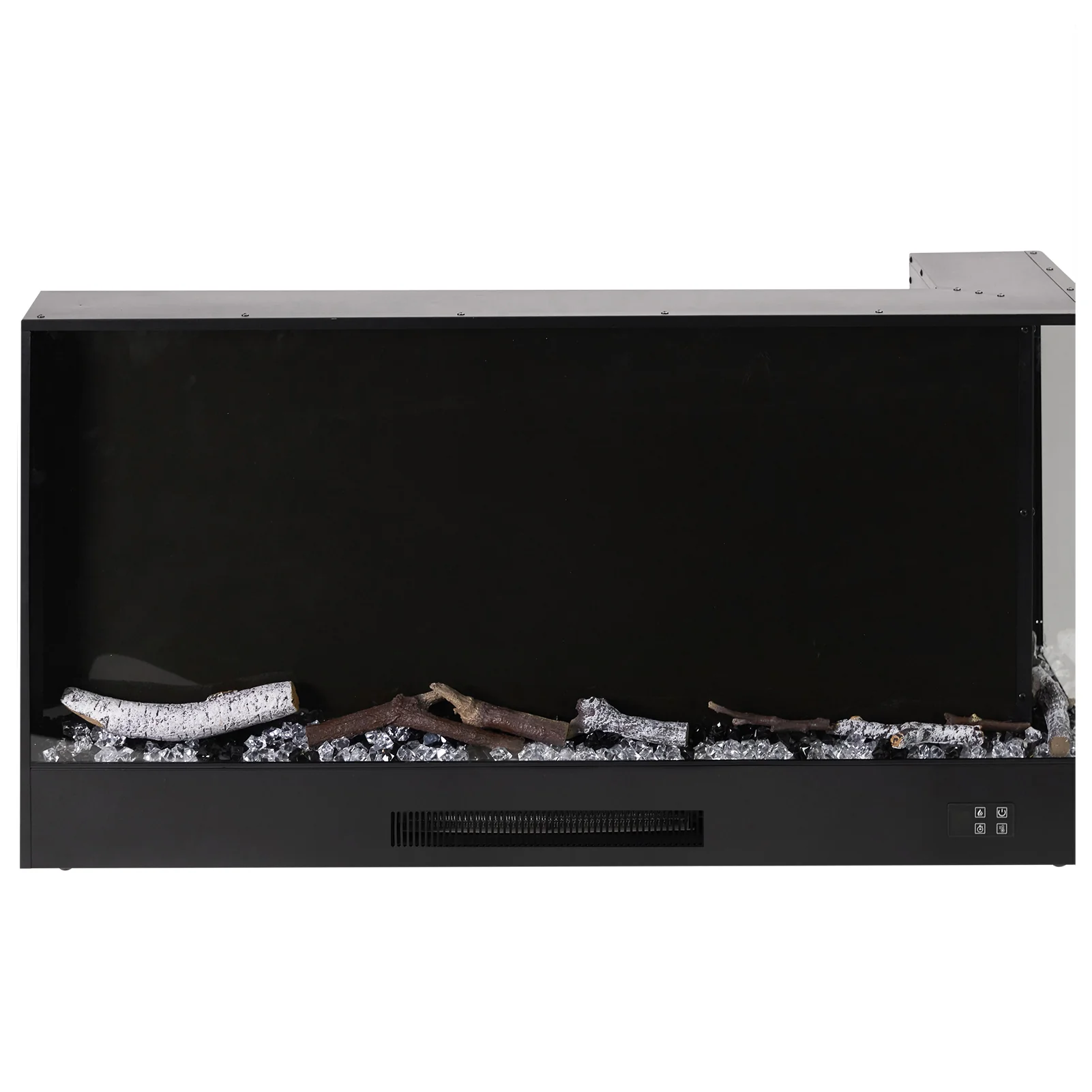 Livingandhome Modern Recessed Electric Fireplace With Remote - Image 3