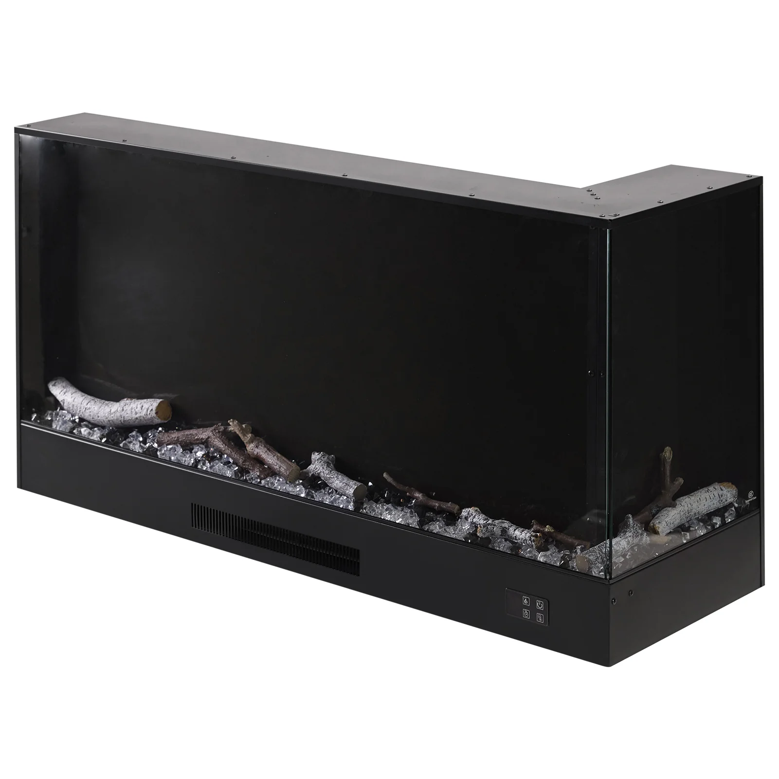 Livingandhome Modern Recessed Electric Fireplace With Remote - Image 4