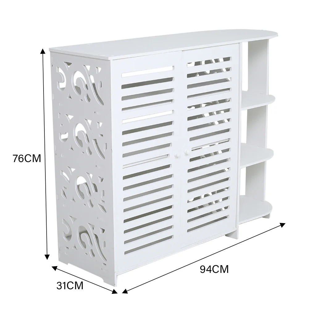 Livingandhome Modern Shoe Cabinet Storage Shelf for Entryway - Image 6