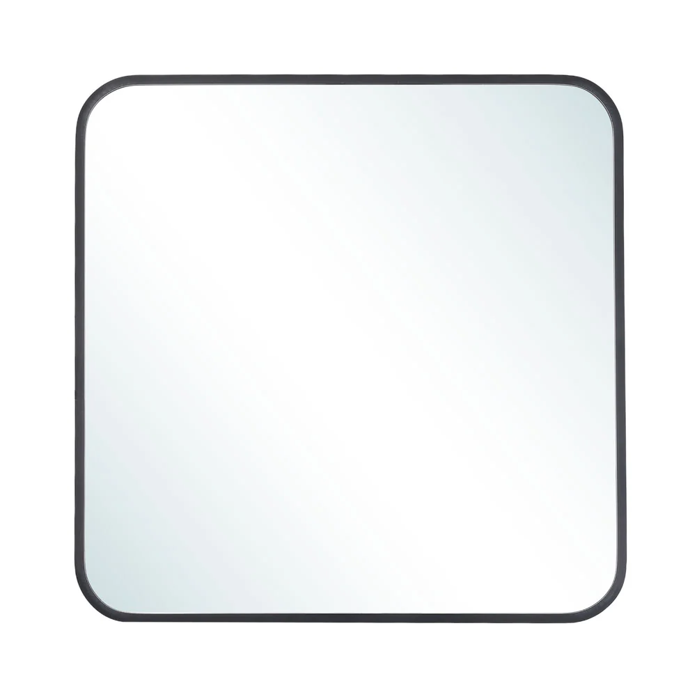 Livingandhome Modern Square Wall Mirror with Aluminum Alloy Frame - Image 8