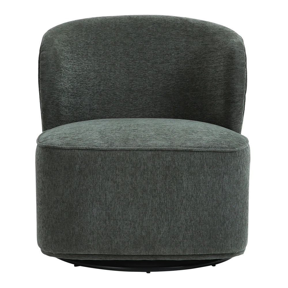 Livingandhome Modern Upholstered Swivel Armchair - Image 4