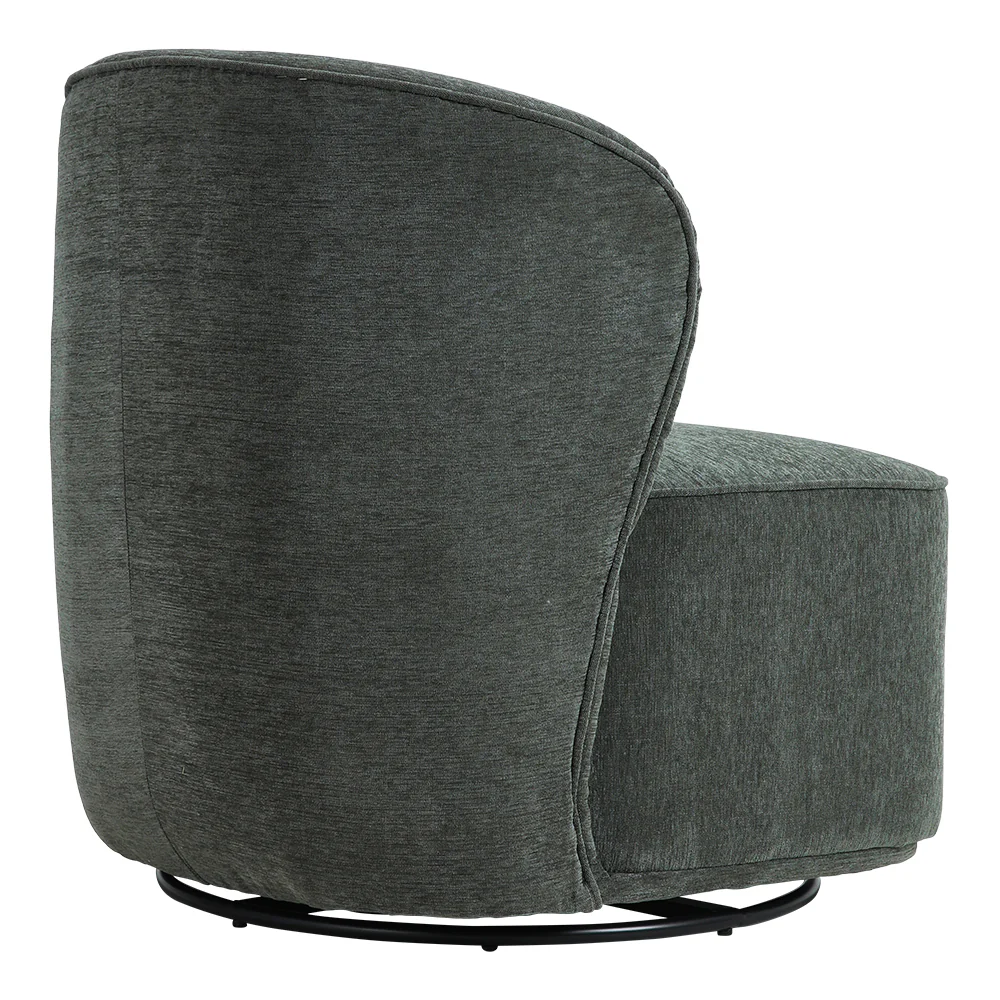 Livingandhome Modern Upholstered Swivel Armchair - Image 6