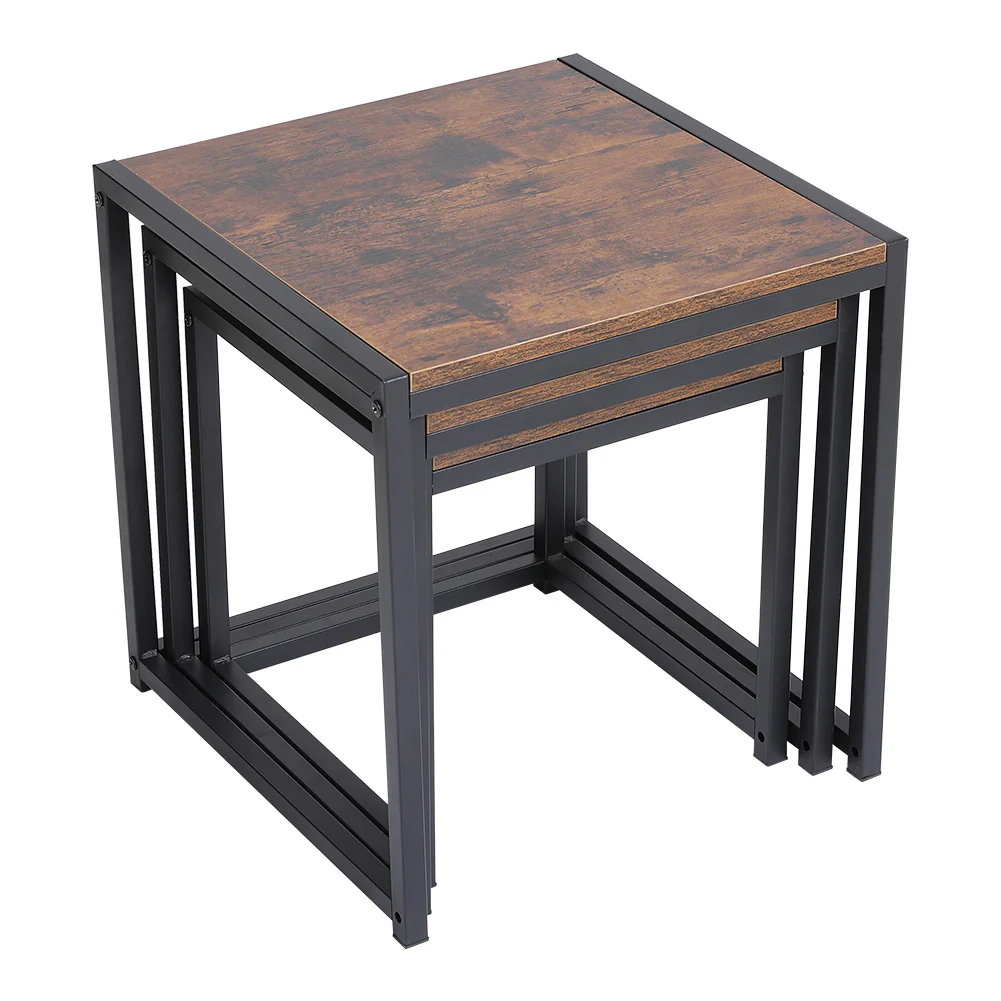 Livingandhome Multi-Purpose 3-Tier Nesting Side Table Collection - Image 5